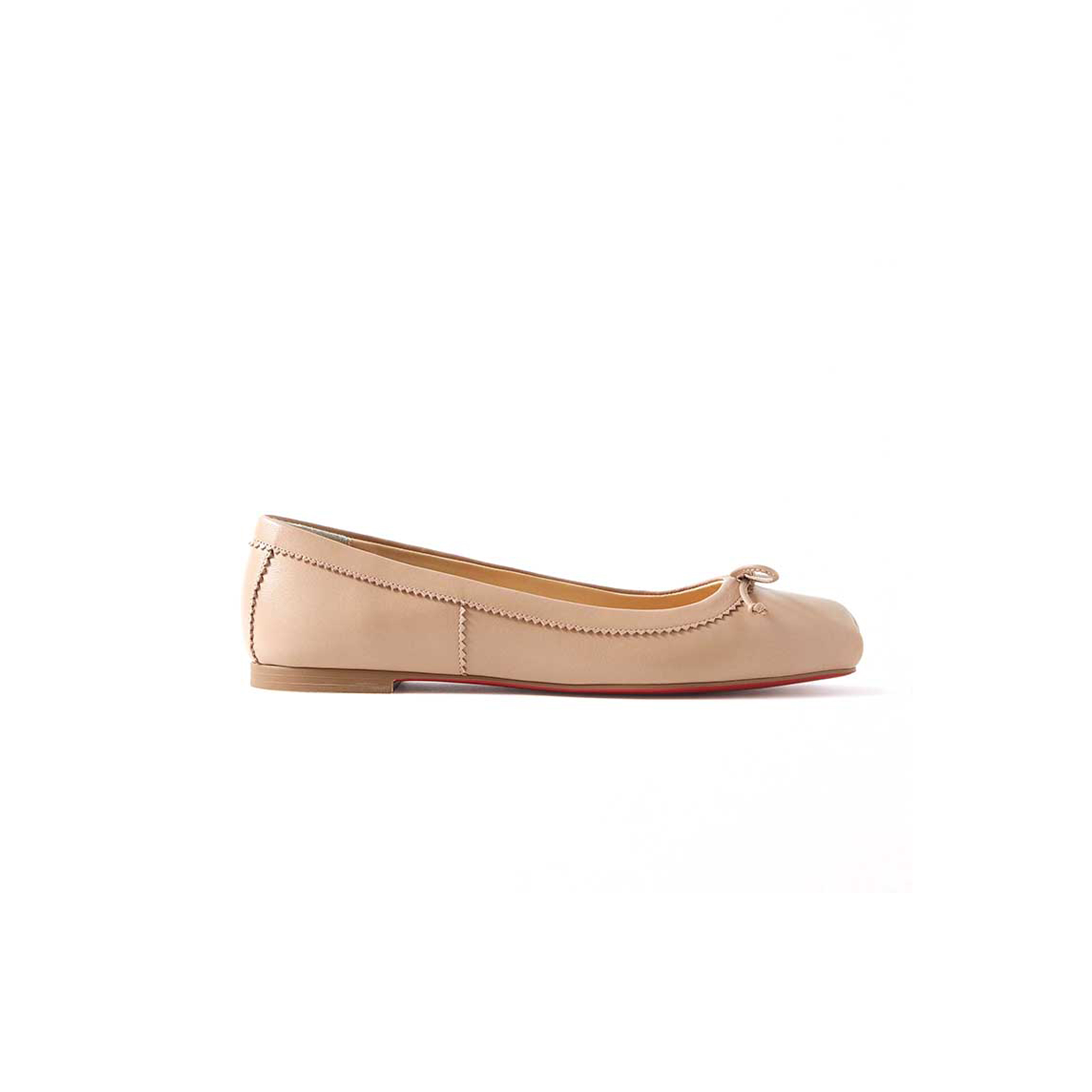 CHRISTIAN LOUBOUTIN MAMADRAGUE LEATHER FLAT 